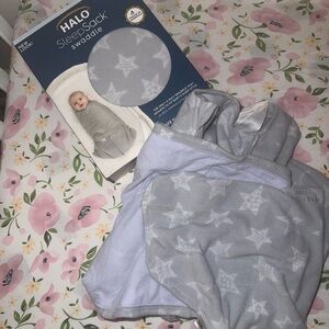 Halo Gray SleepSack with Star Design set of 2